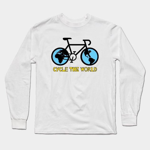 Cycle The World Long Sleeve T-Shirt by L'Appel du Vide Designs by Danielle Canonico